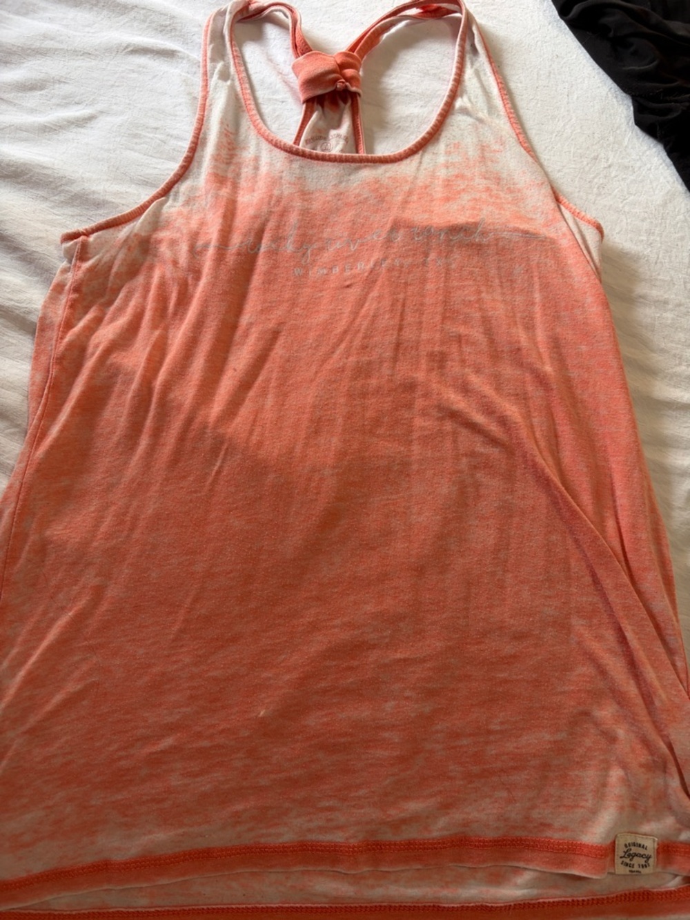 Legacy Coral Tie-Back Racerback Tank